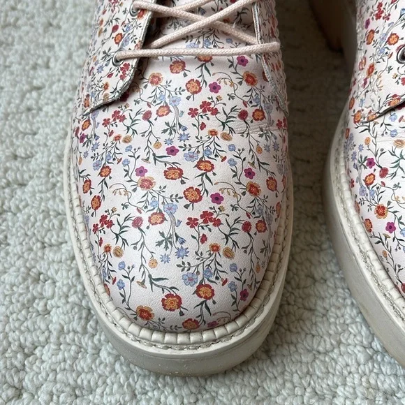 Schutz Mckenzie Floral Leather Boots Size 8.5 - Picture 3 of 12